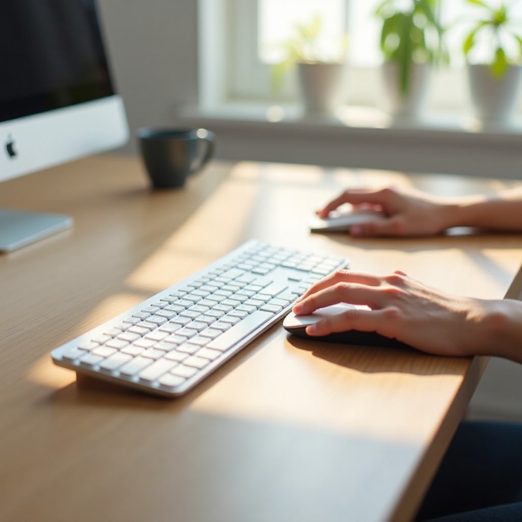 لوحة مفاتيح وفأرة مريحان لمتلازمة النفق الرسغي